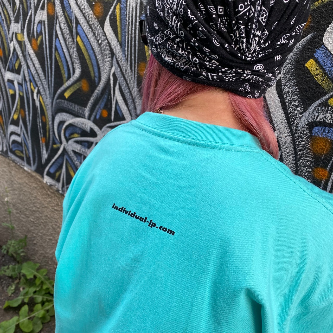 HELLO  mynameis INDIVIDUAL tee mintgreen