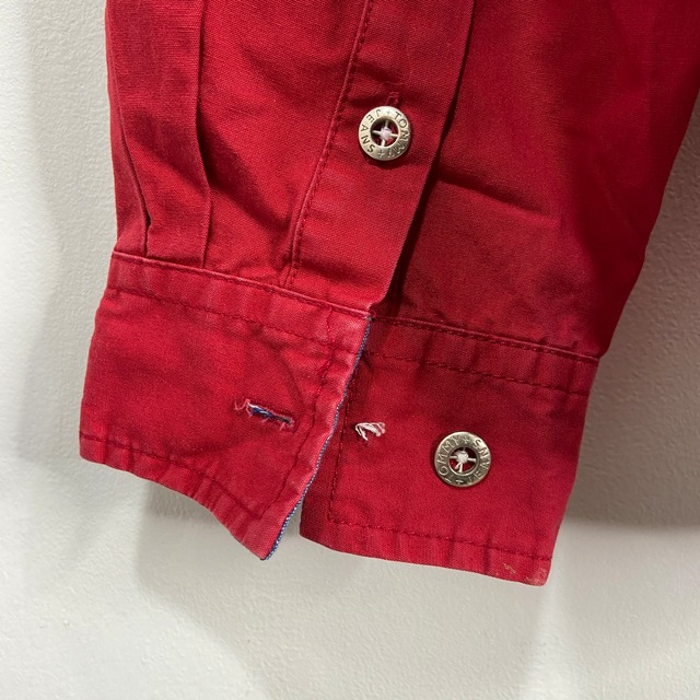 『送料無料』TOMMY JEANS トミー セーリングシャツ 90s XL バッグロゴ 赤