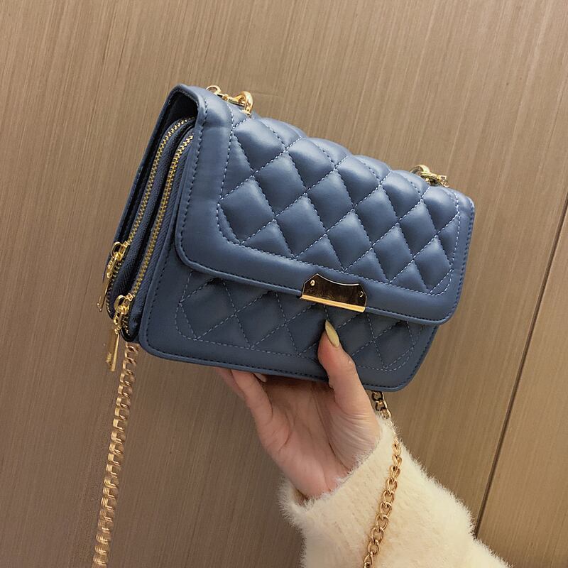 チェーン スクウェア メッセンジャーバッグ 手作りハンドバック17314838316