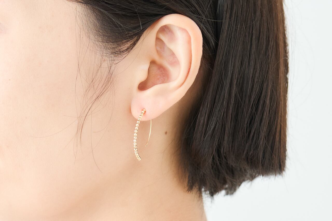 ゴールド カットボールピアス | 中村江里子セレクション Avenue du KIKI