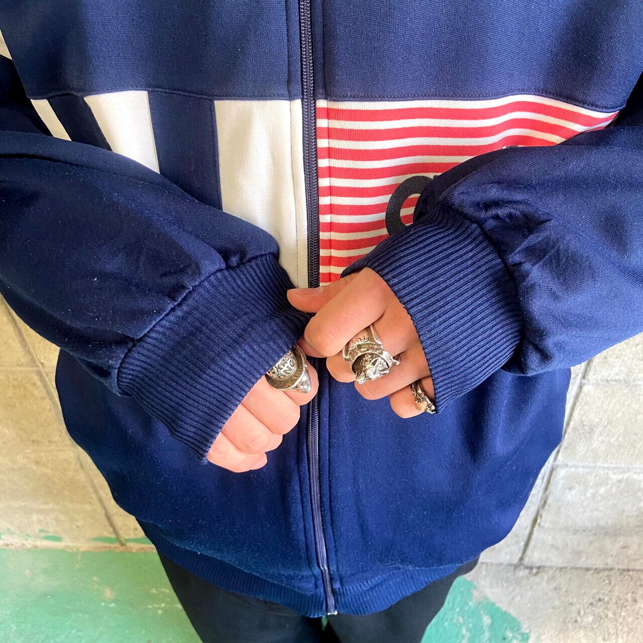 80〜90年代 adidas アディダストラックジャケット メンズ L相当 古着 