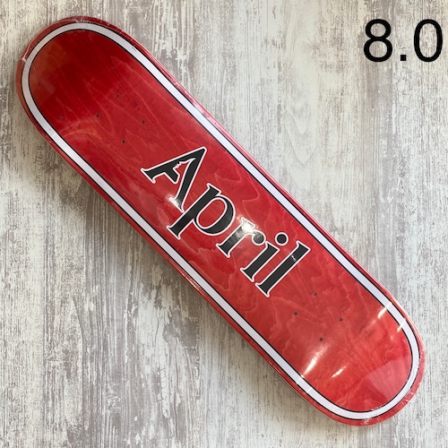 【APRIL】 RED OG LOGO  8inch