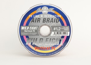 AIR BRAID WILDEIGHT VERTICAL PE/エアブレイド ワイルドエイト バーティカルＰＥ＃1.2 100ｍ FF-ABWV100-1.2