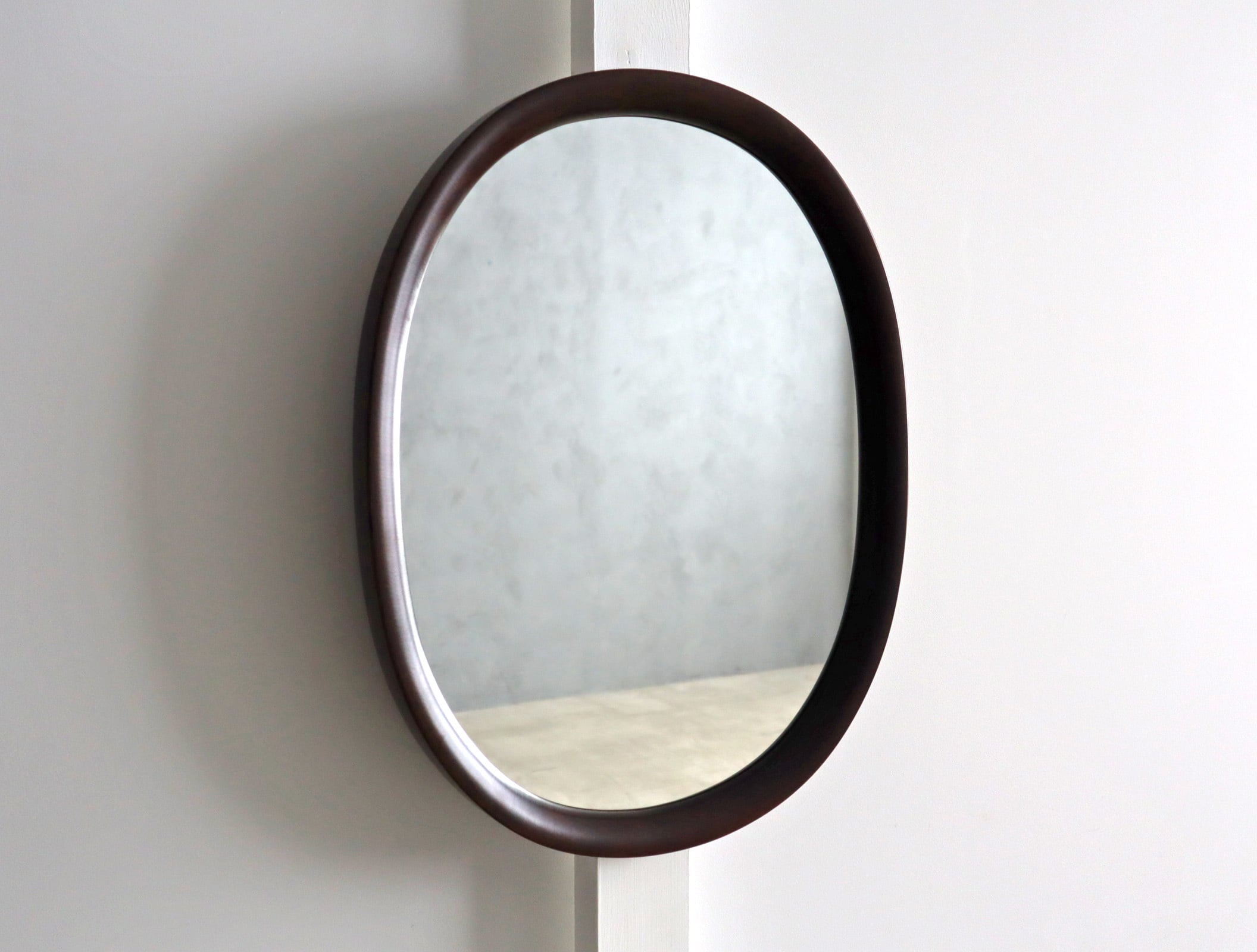 秋田木工 チーク＆ローズウッド ウォールミラー | fismic