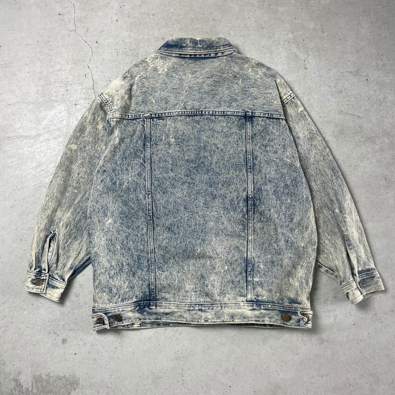 90年代 ESSENTIALS ケミカル デニムジャケット カバーオール メンズL 