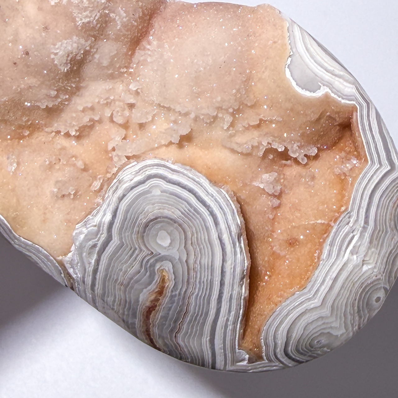 ホワイトメキシコアゲート 02 パーム ＊ Agate ＊ 天然石