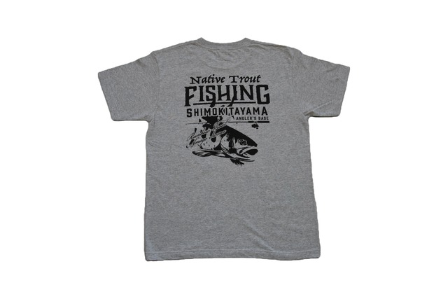 【M】Angler's Base Native Trout fishingTshrit ｸﾞﾚｰ M