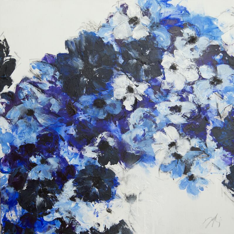 Flower / 青い花をテーマにした現代アート作品 絵画販売 | TOMOYA