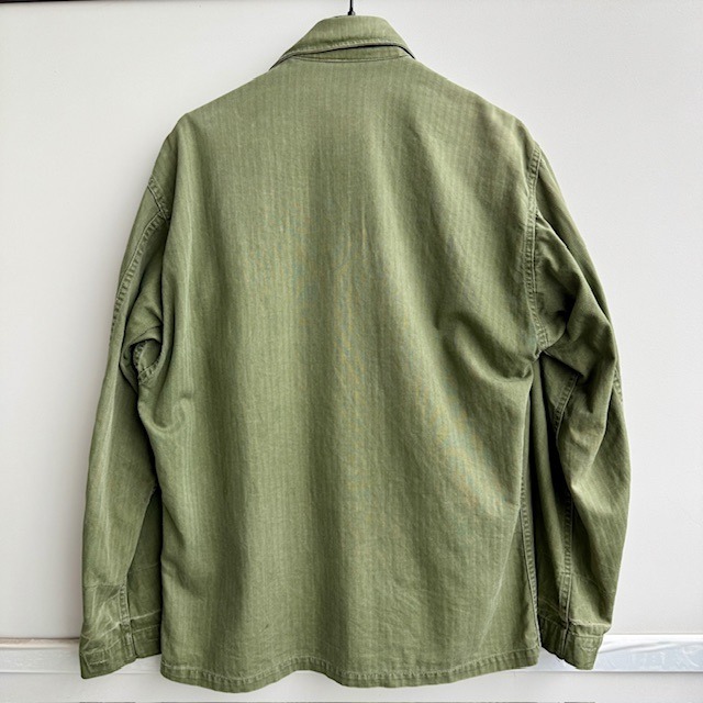 US Army M-43 HBT Jacket 34R 40s 袖ダメージあり 画像3