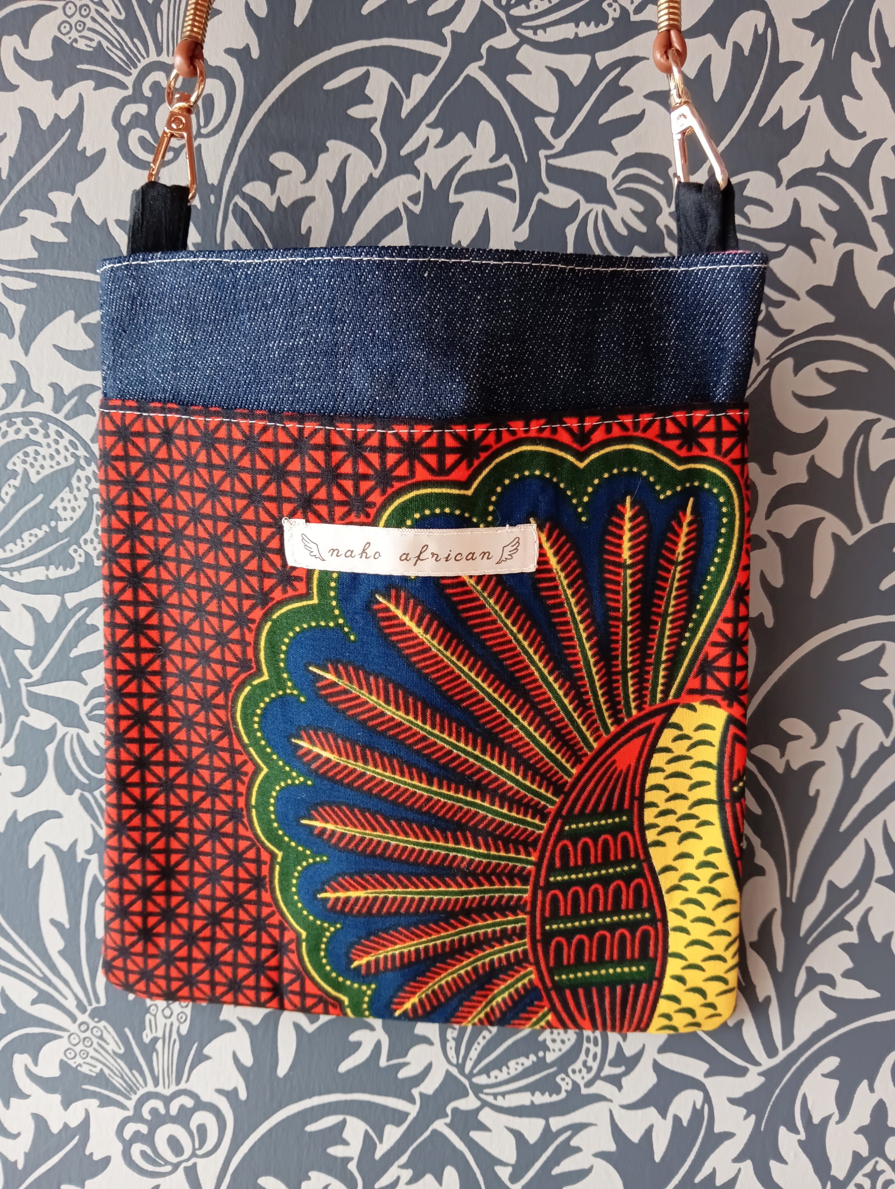 インド刺繍リボンのトートバッグ 【キナリ×グレー Mサイズ】 | PAY ID