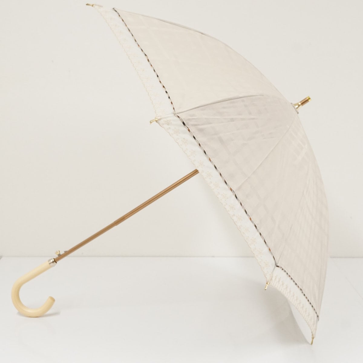 日傘 DAKS ダックス 晴雨兼用日傘 USED美品 ジャガードチェック