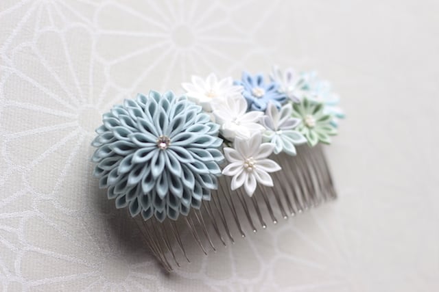 つまみ細工 コーム