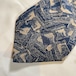 chic chic ネクタイ 幾何学 JAPAN VINTAGE 青系n-796