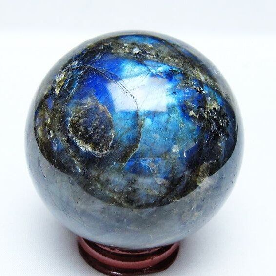 ラブラドライト 丸玉 66mm スフィア 一点物 151-9204