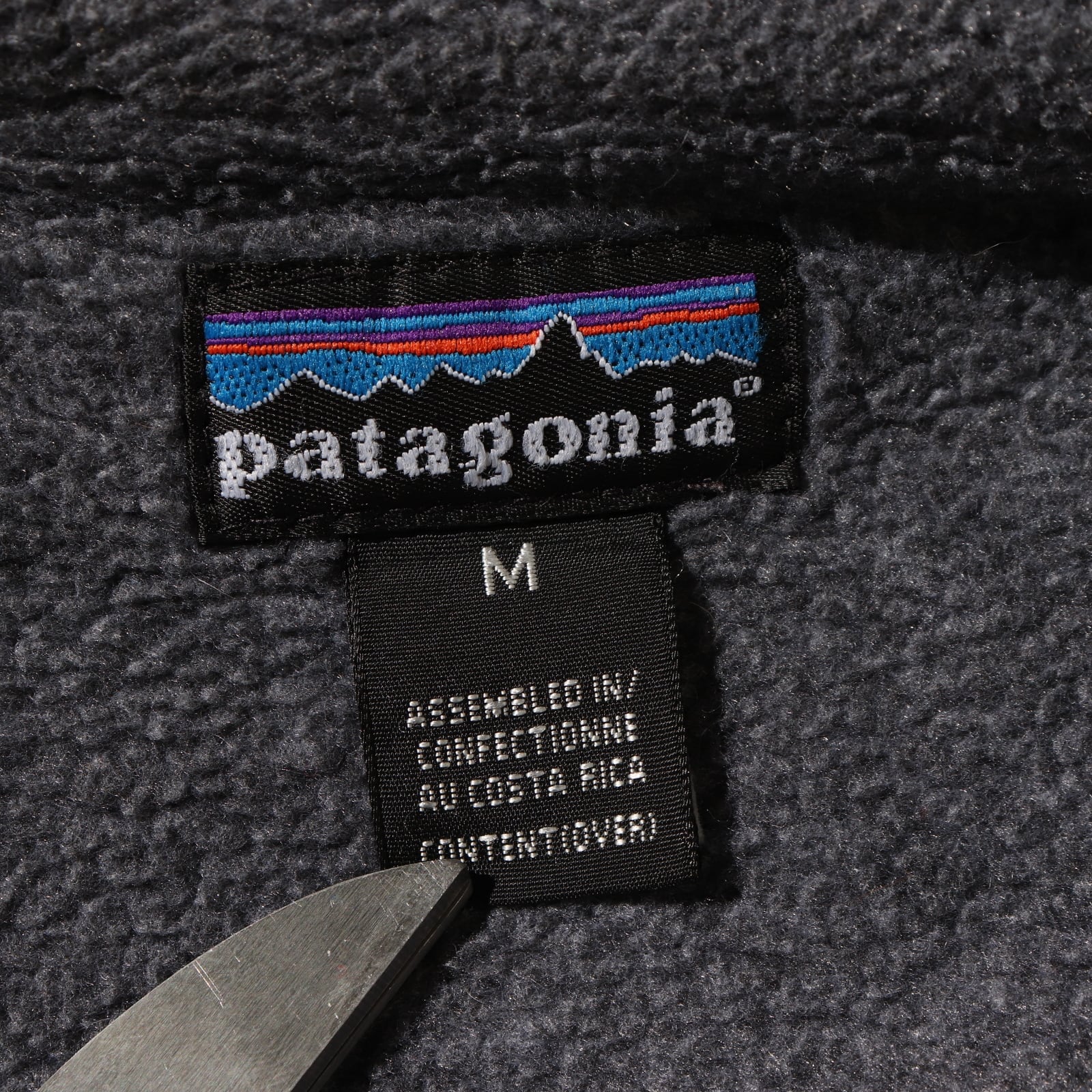美品 シェルドシンチラ M 黒 02年 Patagonia フリースジャケット