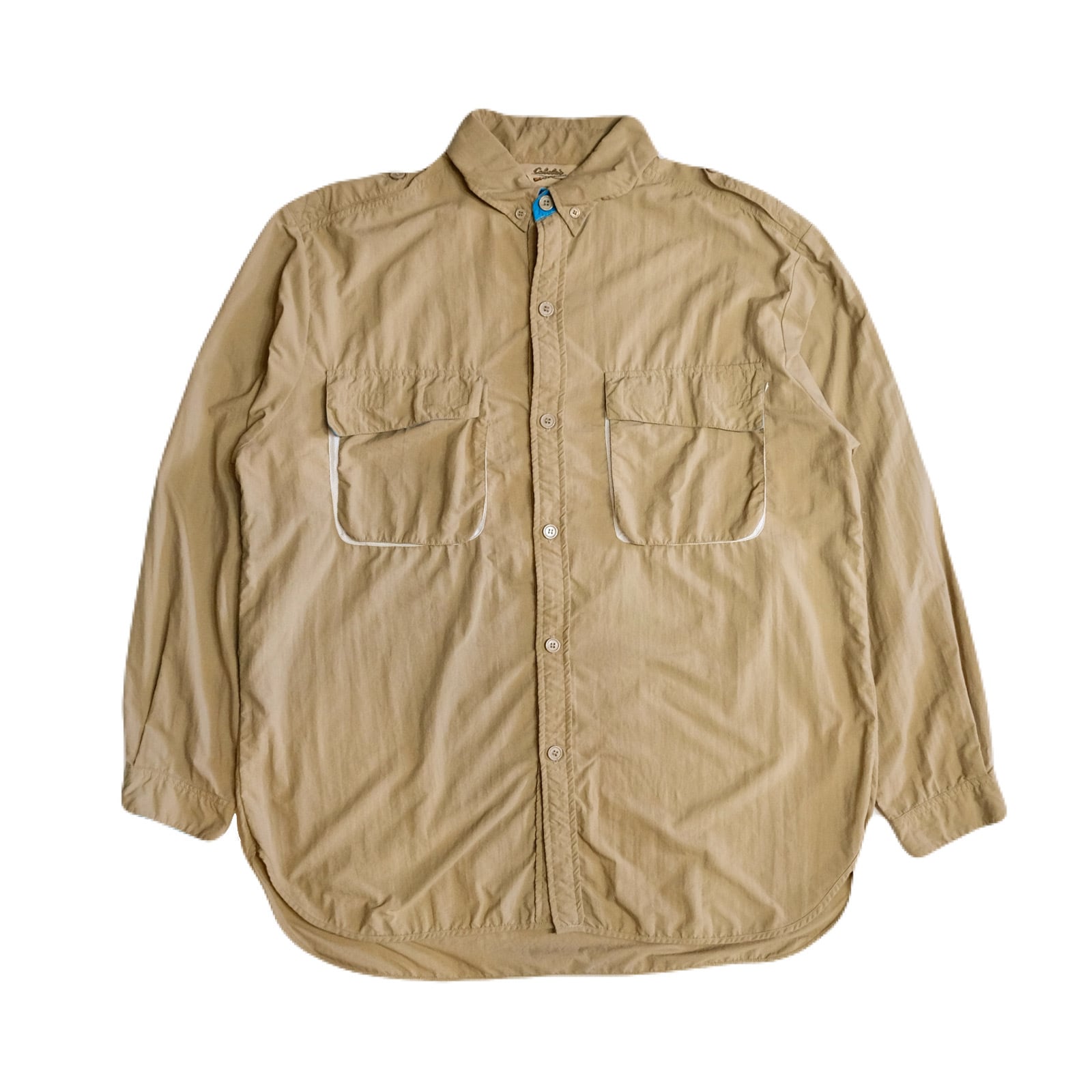 USED 70s-80s Cabela's Nylon L/S shirt - X-Large 02640