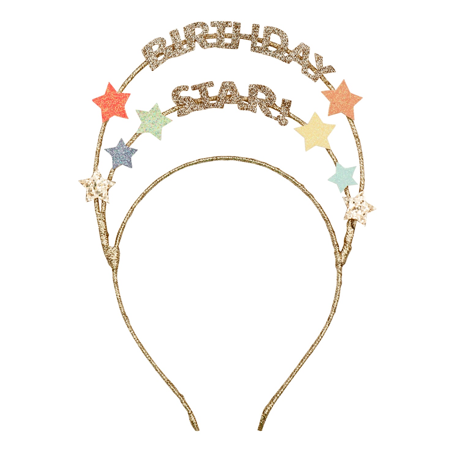 HBD300G-Birthday Star Headband-GOLD