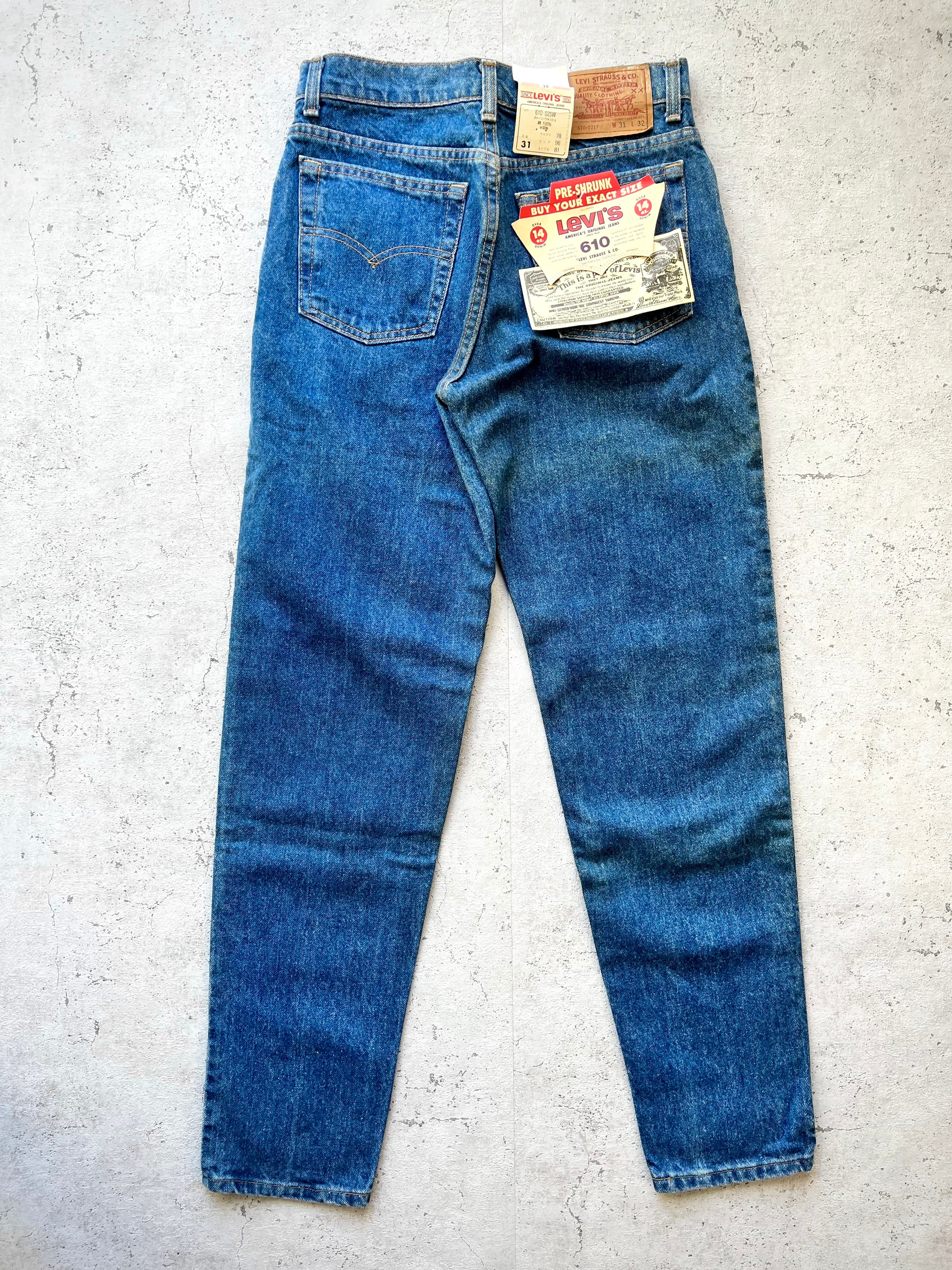 DEAD STOCK 90s USA製 LEVI'S 610 SLIM TAPERED DENIM OLD VINTAGE