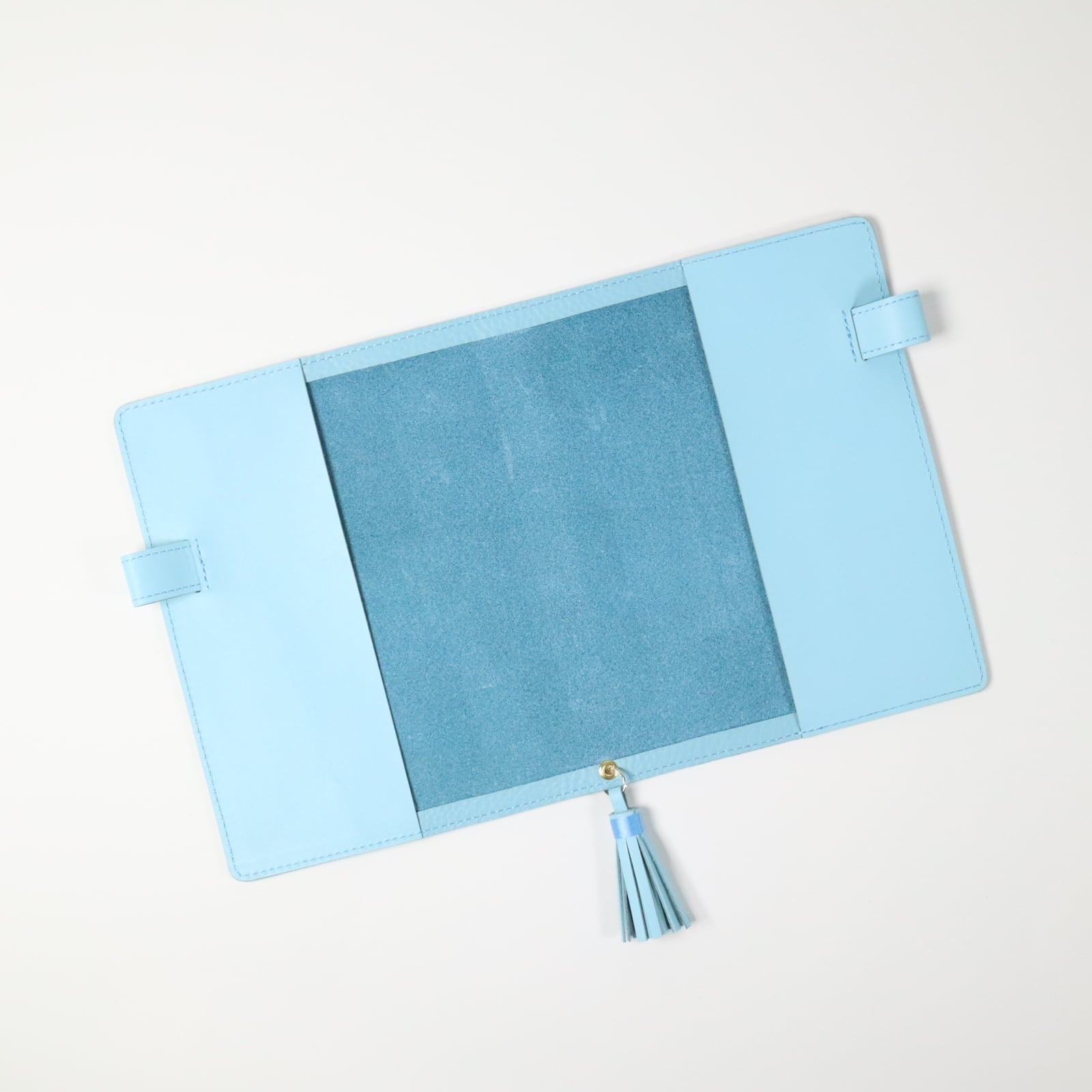 本革 A5 手帳カバー バタフライストッパー 水色 | Pay ID