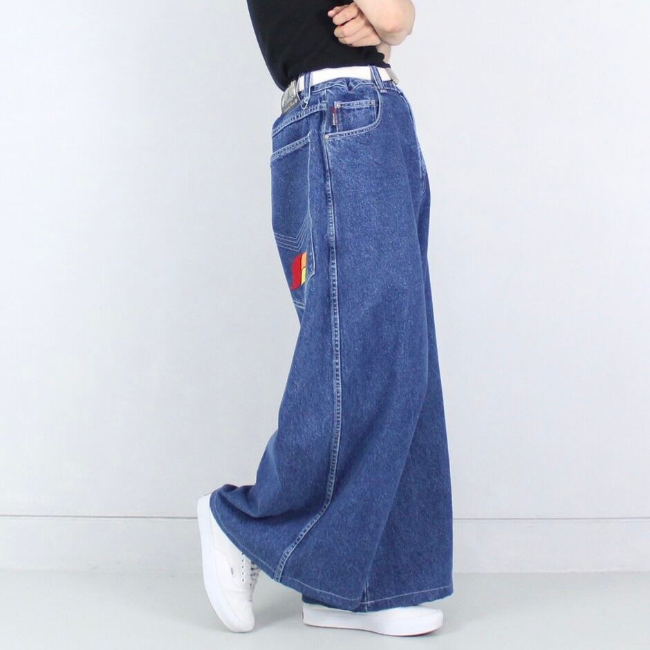 Kikwear Kikgirlキックウエア レイヴ 爪弾か ワイドパンツ ジーンズ00s