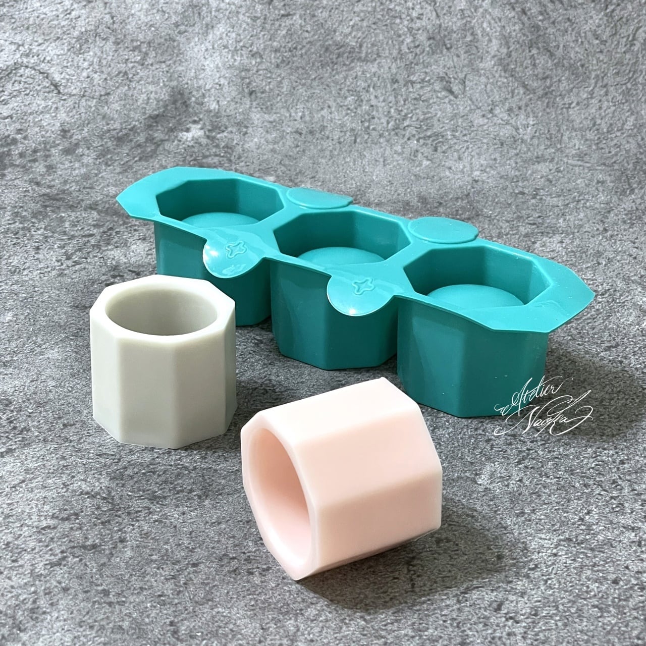 八角形ベース シリコンモールド | シリコンモールド・クレイクラフト