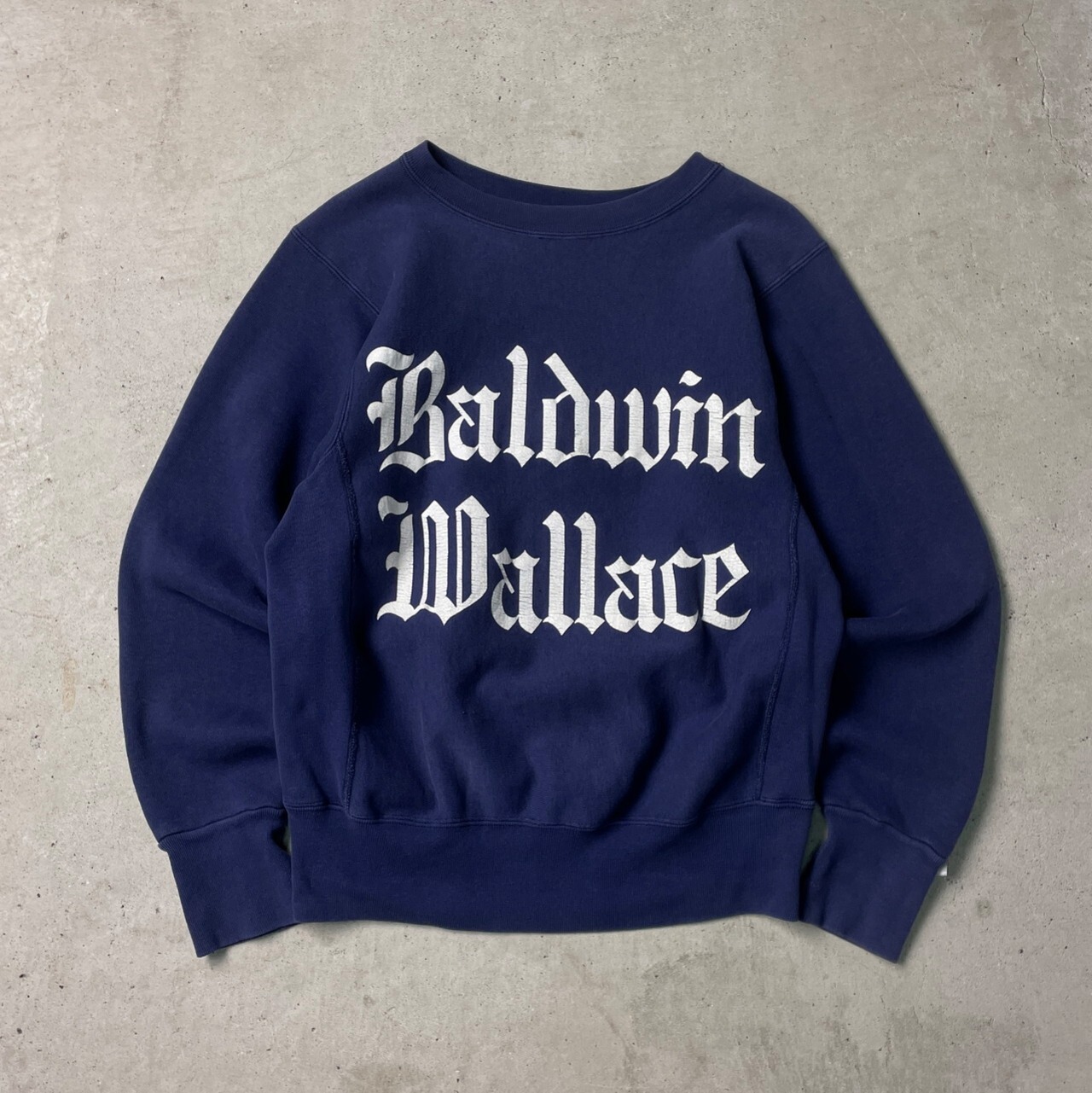 USA製90sオールドデザイン フェードブラック ラグランスウェット  