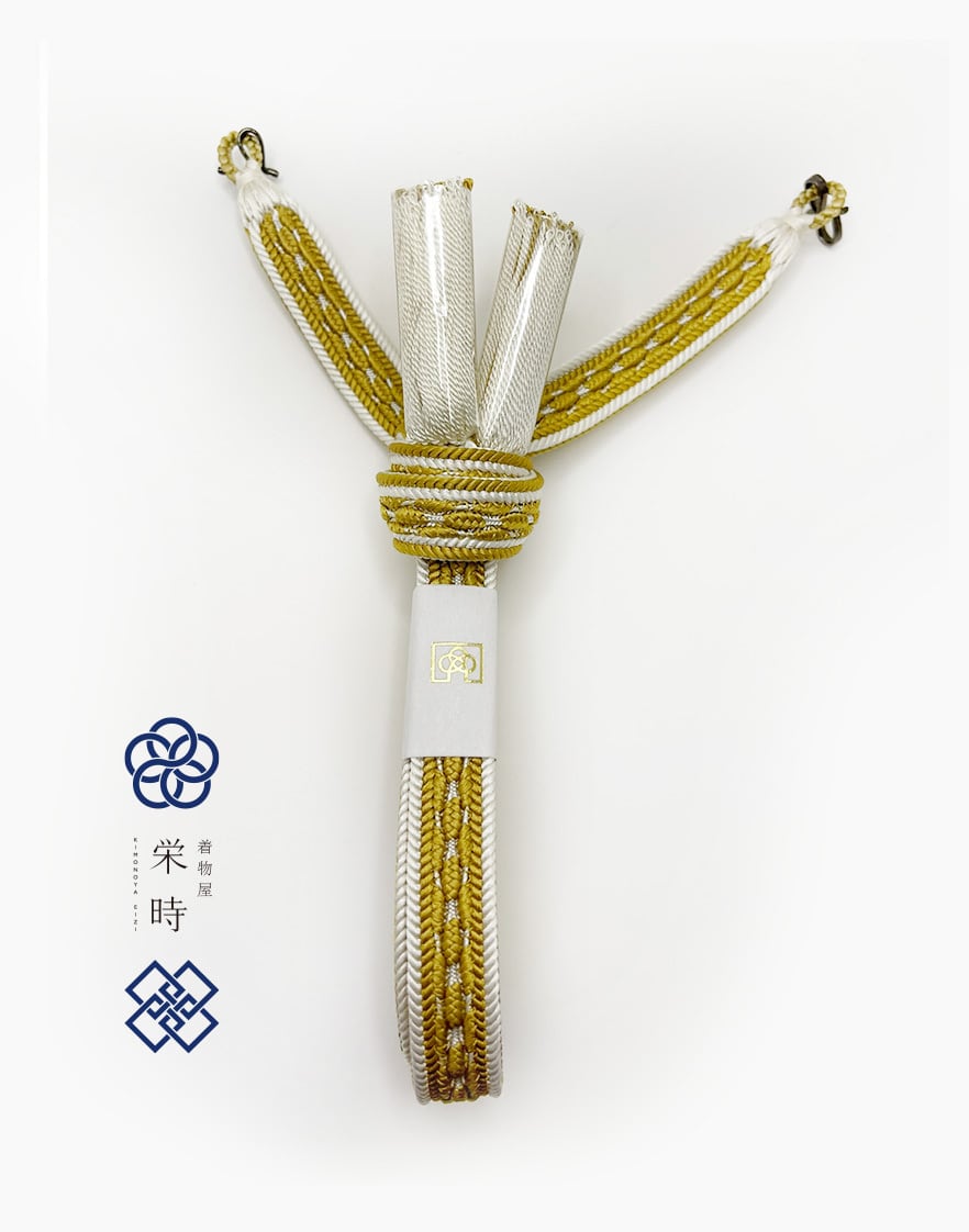 羽織紐　14金WG G-2922】衿秀製 羽織紐 丸組 暈かし：A～Fよりお選びいただけます