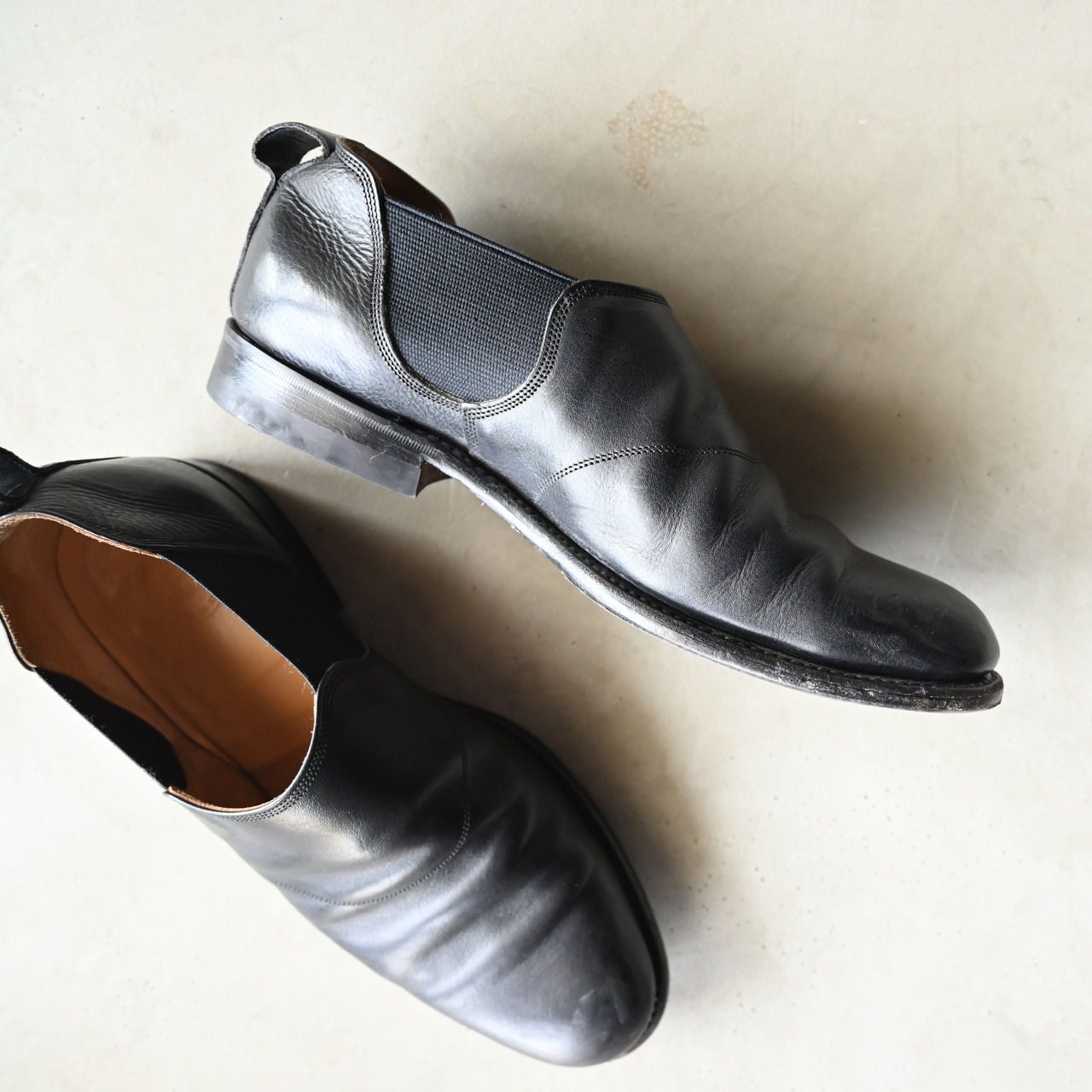 OLD JOE / "The Gardner" ARTISAN LEATHER SIDE-GORE SHOES