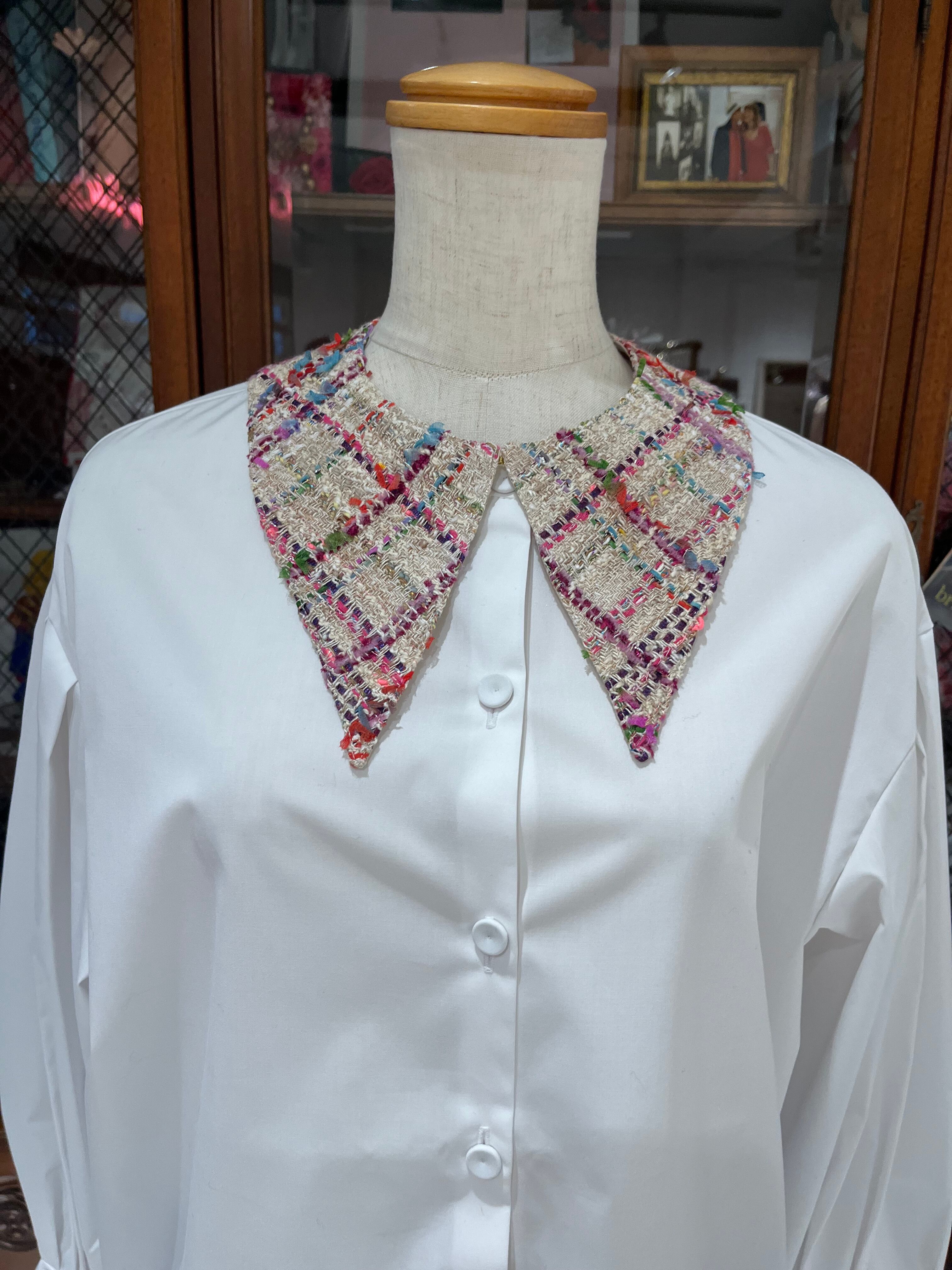 ★新品★アミティエ Amitiéブラウス＆付け襟 S for Shoko SHOKOが付け襟とブラウスのブランド「Amitié」をローンチ。伊勢丹新宿