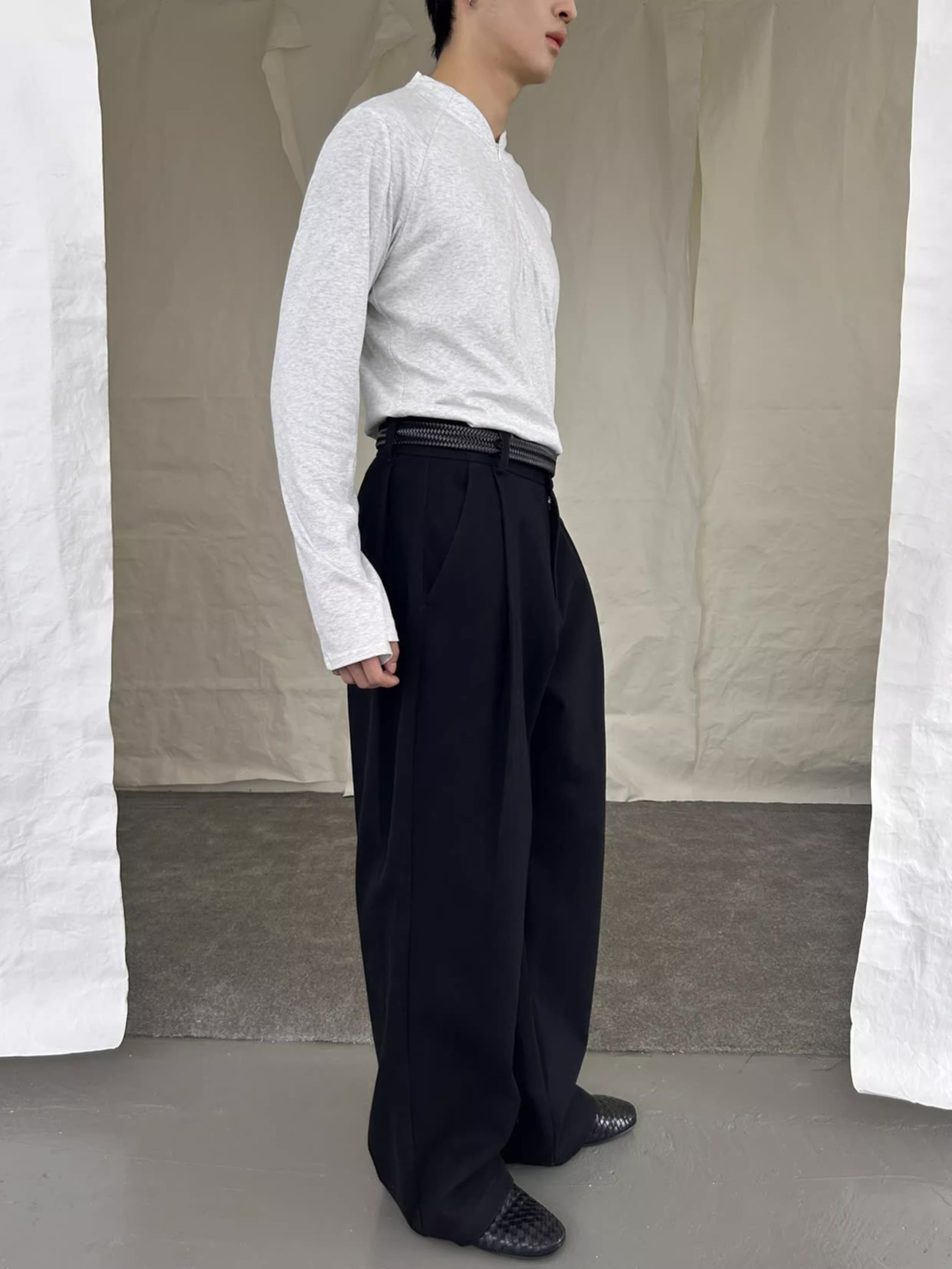 Yausye 80 Pleated Denim Trousers