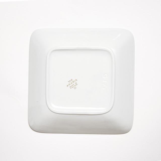 ARABIA アラビア Emilia エミリア 180mm角皿 - 2 北欧ヴィンテージ