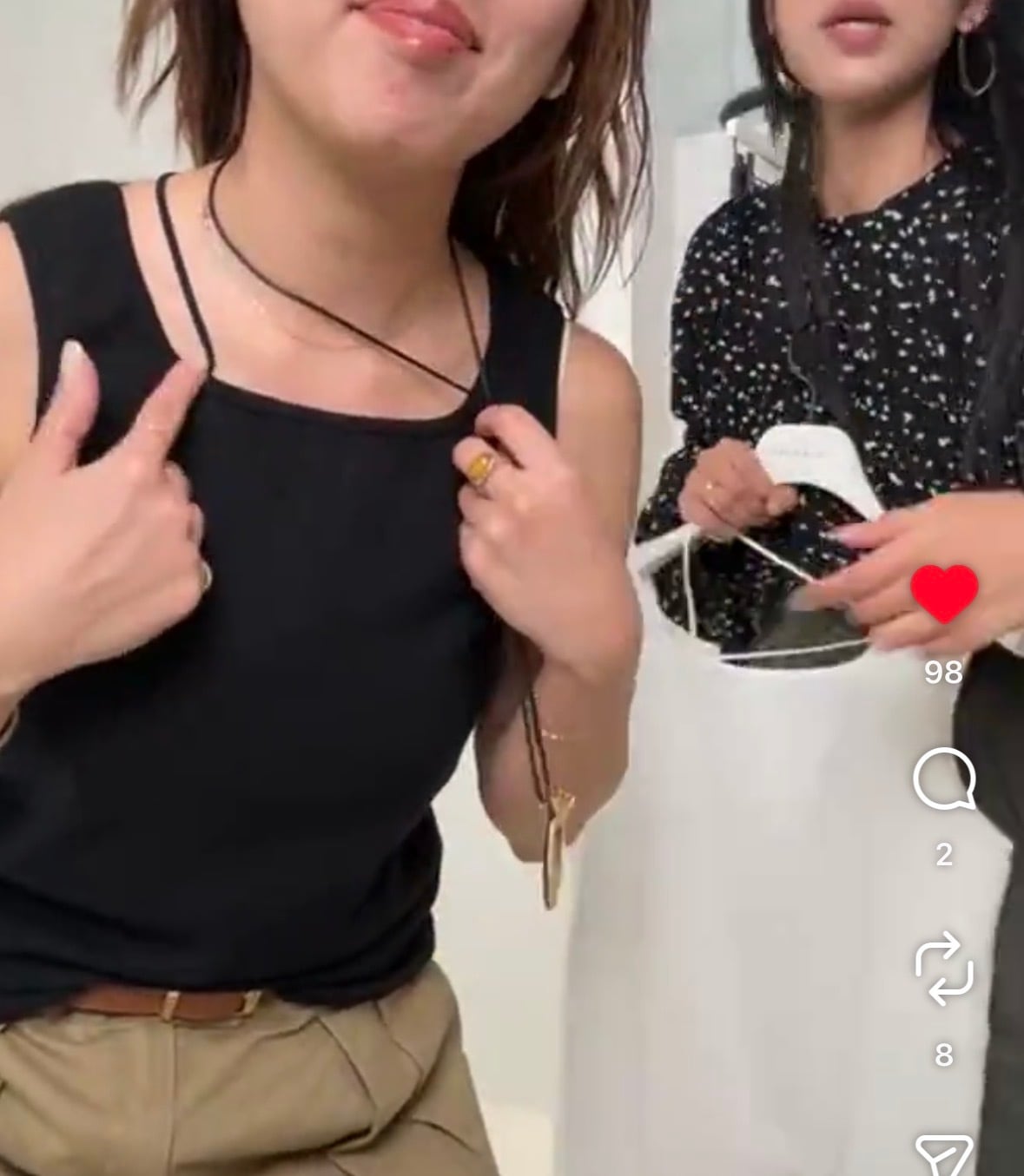 【CHIGNON】ナローコードデザインタンク 8961-109GS