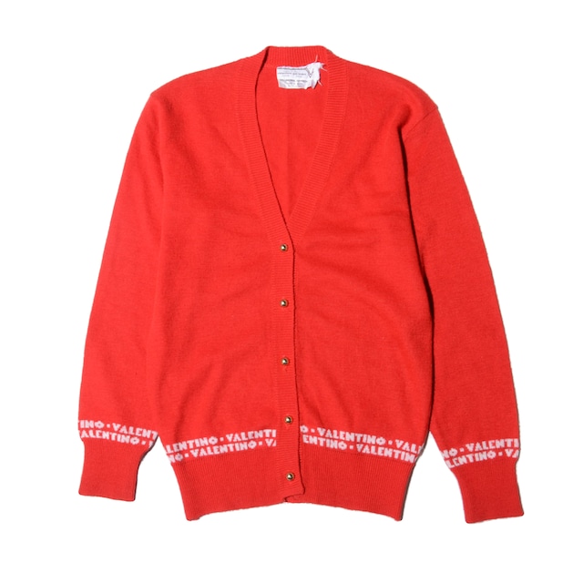 vintage  V garavani logo knit cardigan