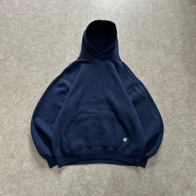 90s Russell athletic plain hoodie"NAVY"【仙台店】