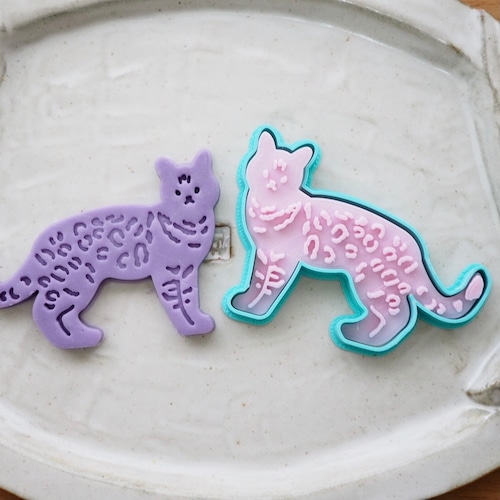 ベンガル　猫【全身】3dプリンタークッキー型