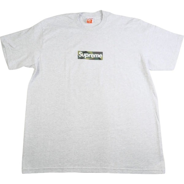 Supreme Box Logo Tee Ash Grey LサイズNEWERA - Tシャツ/カットソー