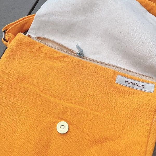 レンテン族刺繍】斜め掛けバッグ 黄色 | Fran Muan