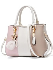 【0285】Ribbon Fur Charm 2way Hand Bag