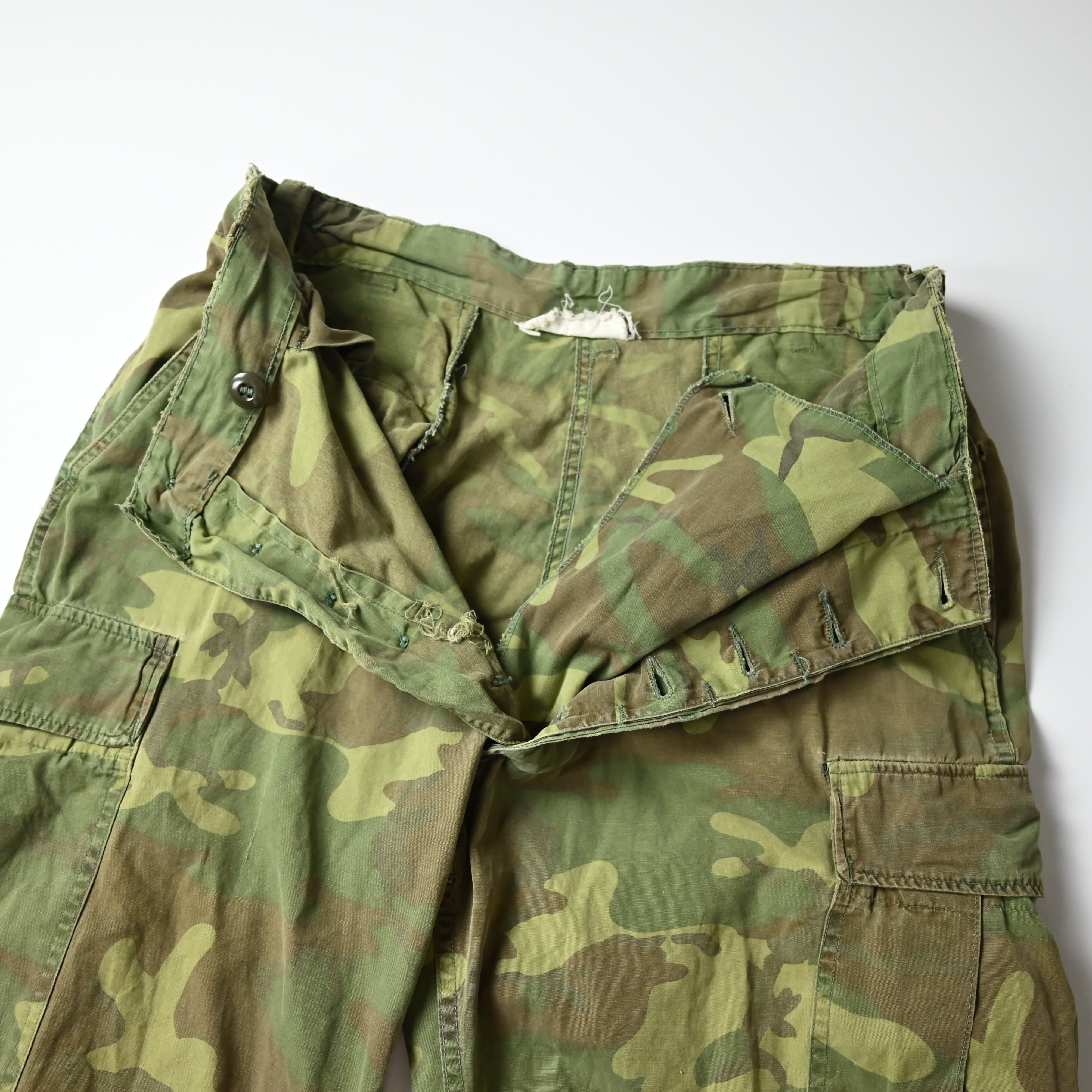 60's U.S ARMY ERDL Jungle Fatigue Pants 2nd Non-rip | GANKO