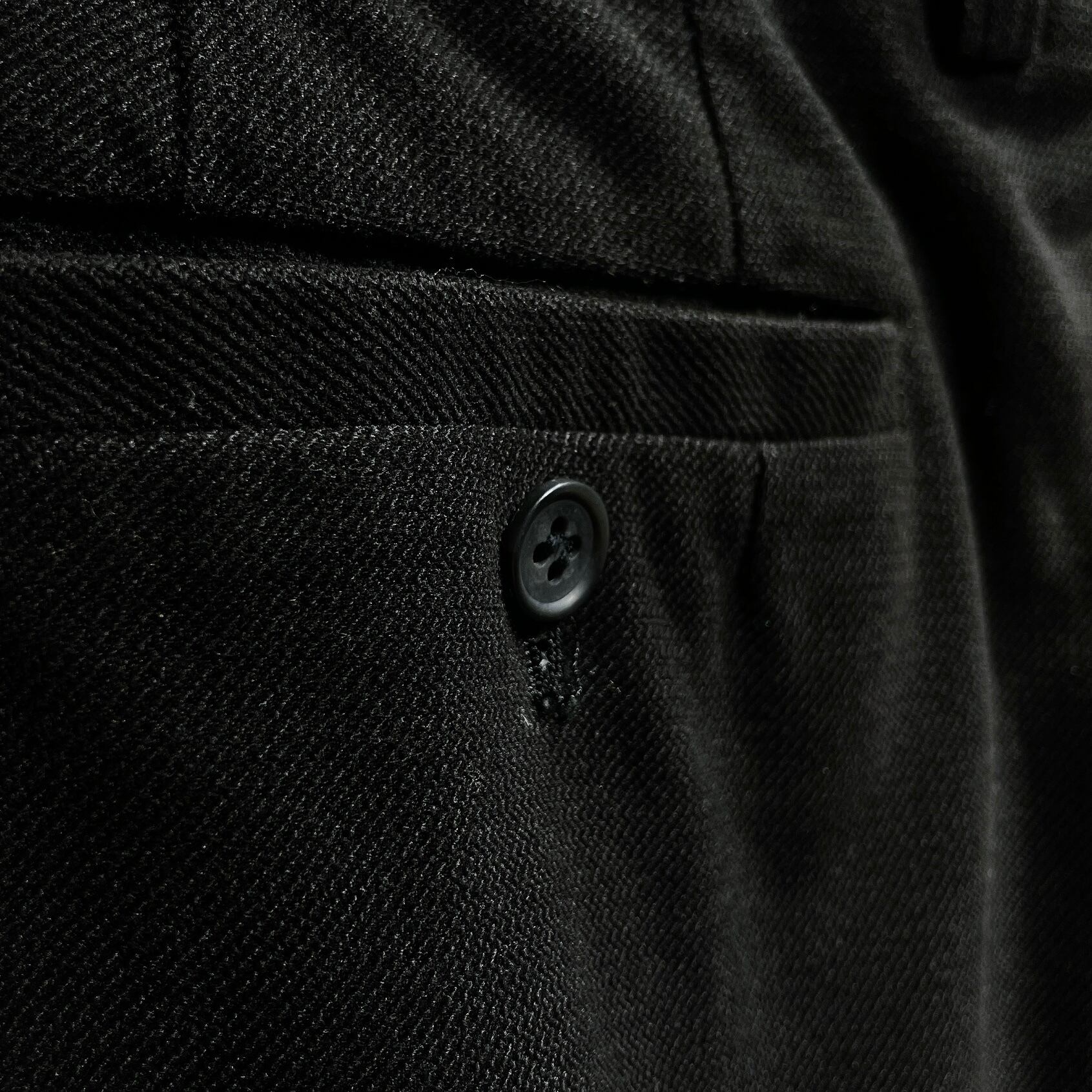 Black mode Beautiful silhouette two tuck wide slacks pants