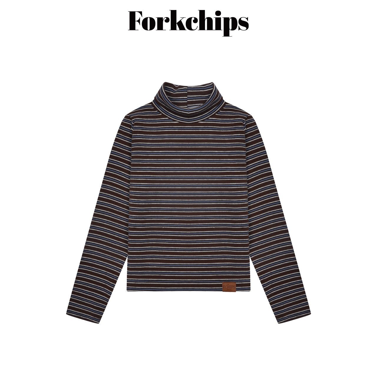 FORK CHIPS［取寄］school border turtleneck tee 26winter