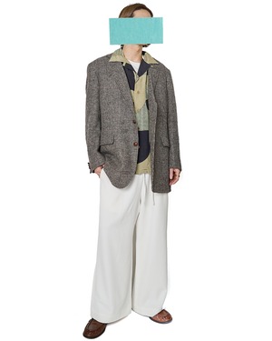 m's braque "LONG SLEEVES ALOHA SHIRT〔KHAKI/BLACK〕"