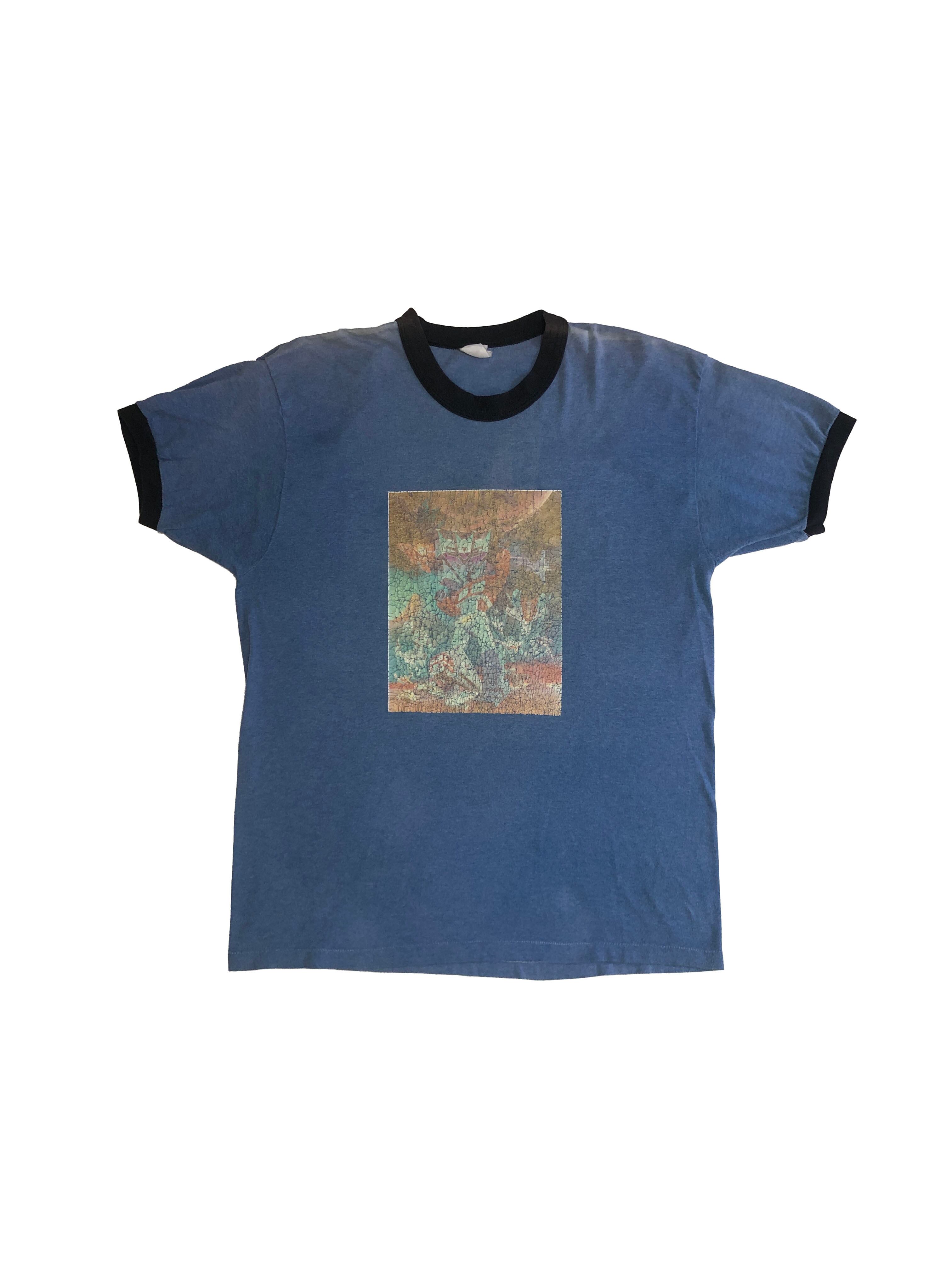 1990s TRANSFORMERS "Autobot" Print Ringer T-shirt