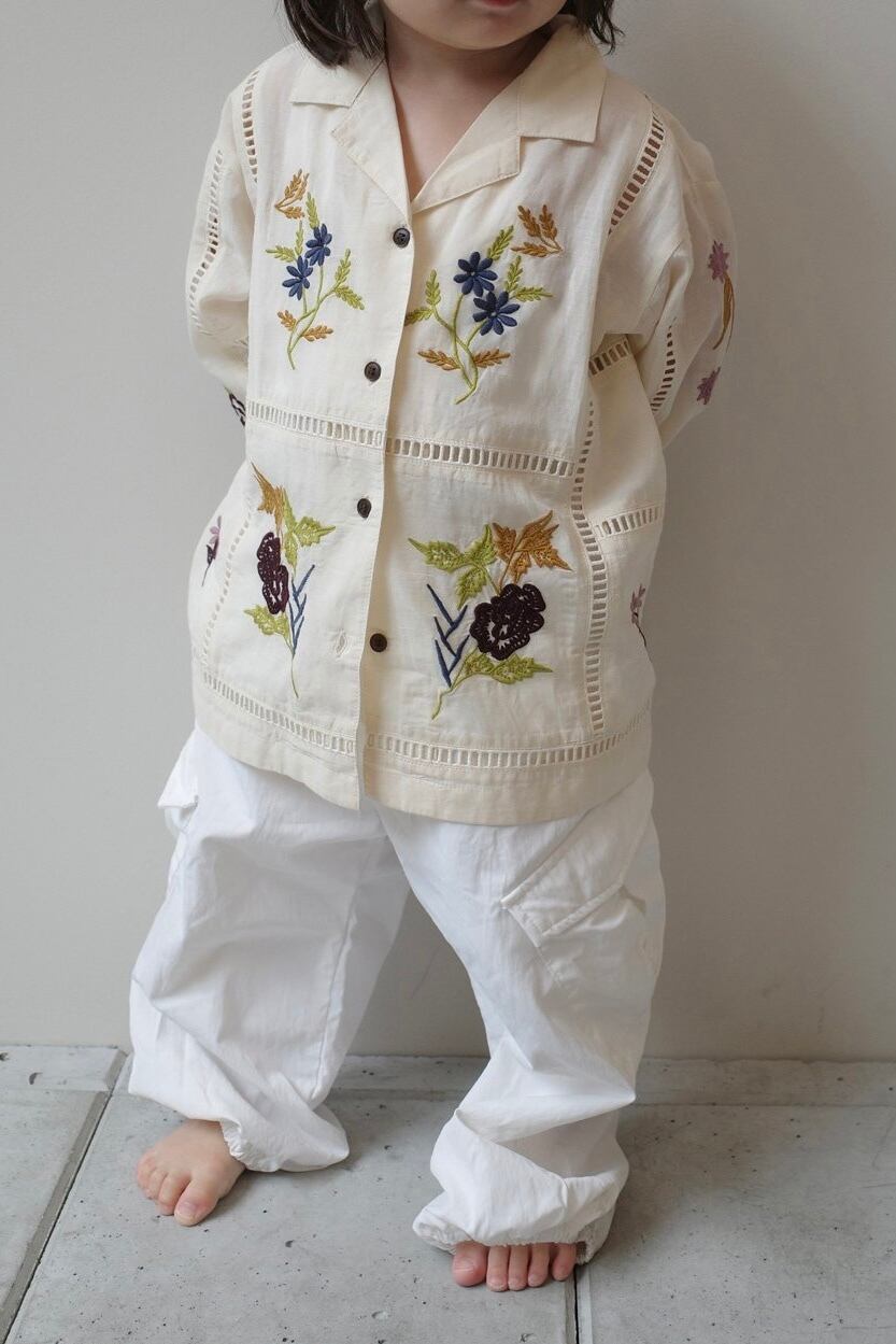 TODAYFUL KIDS Embroidery Patchwork Shirts キッズエンブロイダリー 