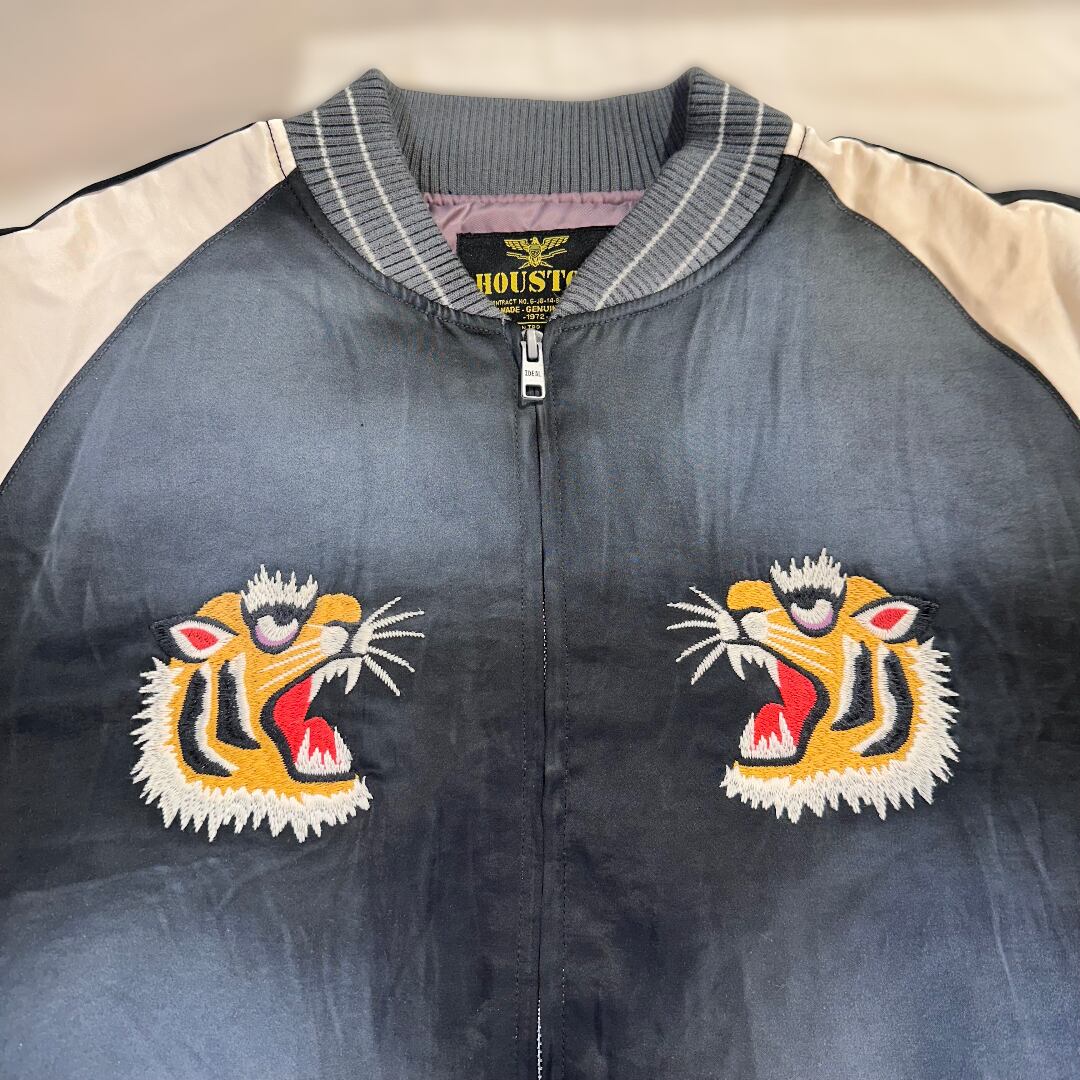 HOUSTON / ヒューストン 51543 USED FINISHING SOUVENIR JACKET (TIGER