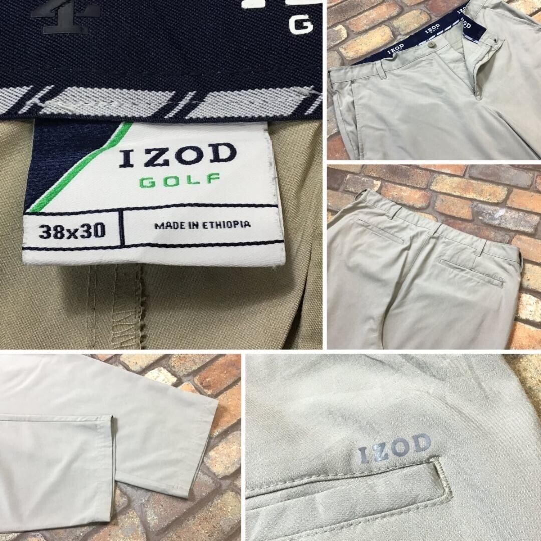 IZOD】ストレッチ カラーパンツ【W38】ベージュ チノパン BP2 IZOD】ストレッチ カラーパンツ【W38】ベージュ チノパン BP2