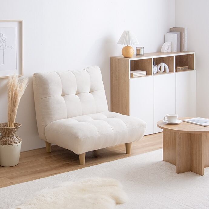 一人掛けソファ 単品 ローソファ 幅76cm | FIGARO