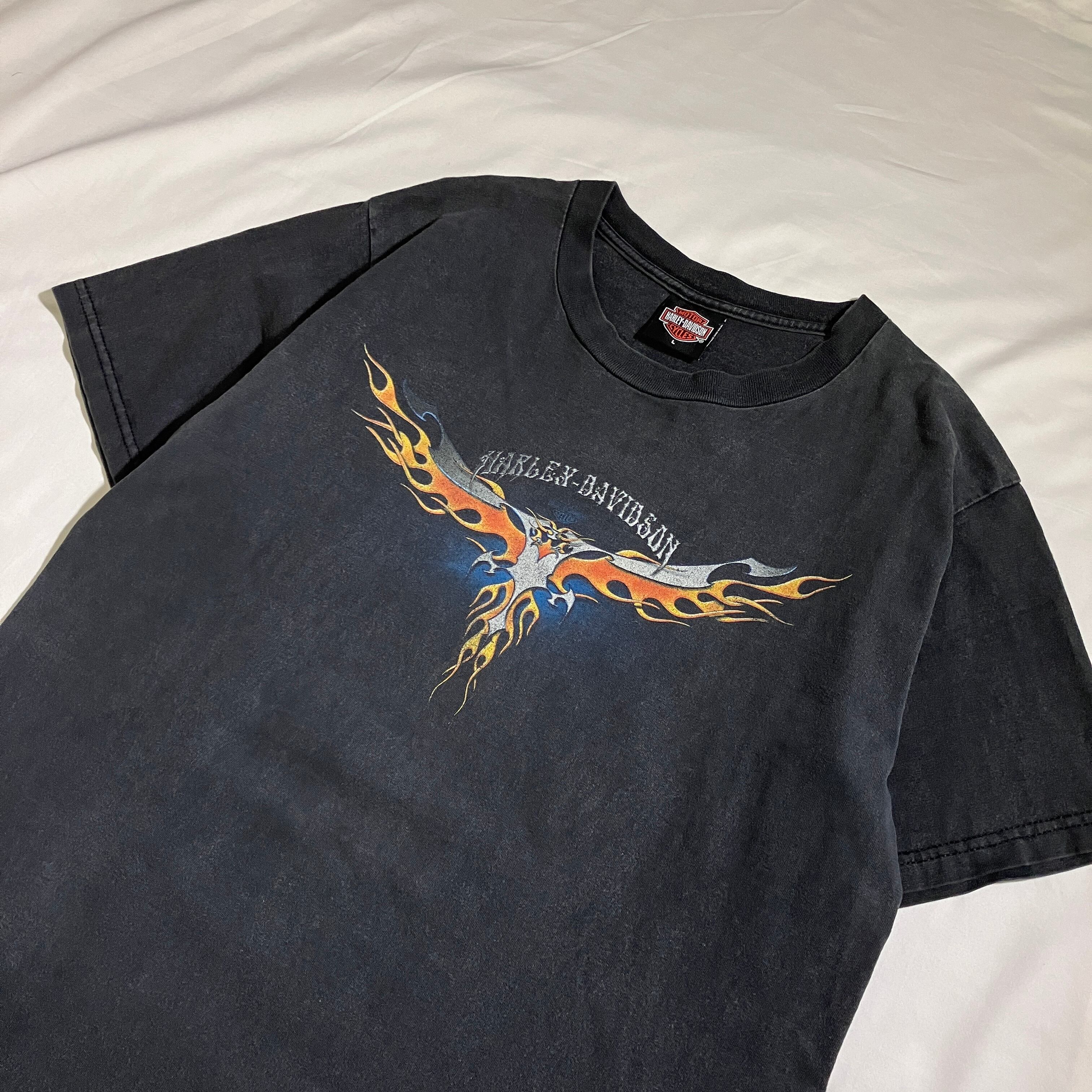 90s 00s Harley Davidson Flame ビッグロゴ tシャツ Harley 90s 00s Harley Davidson Flame ビッグロゴ tシャツ Harley