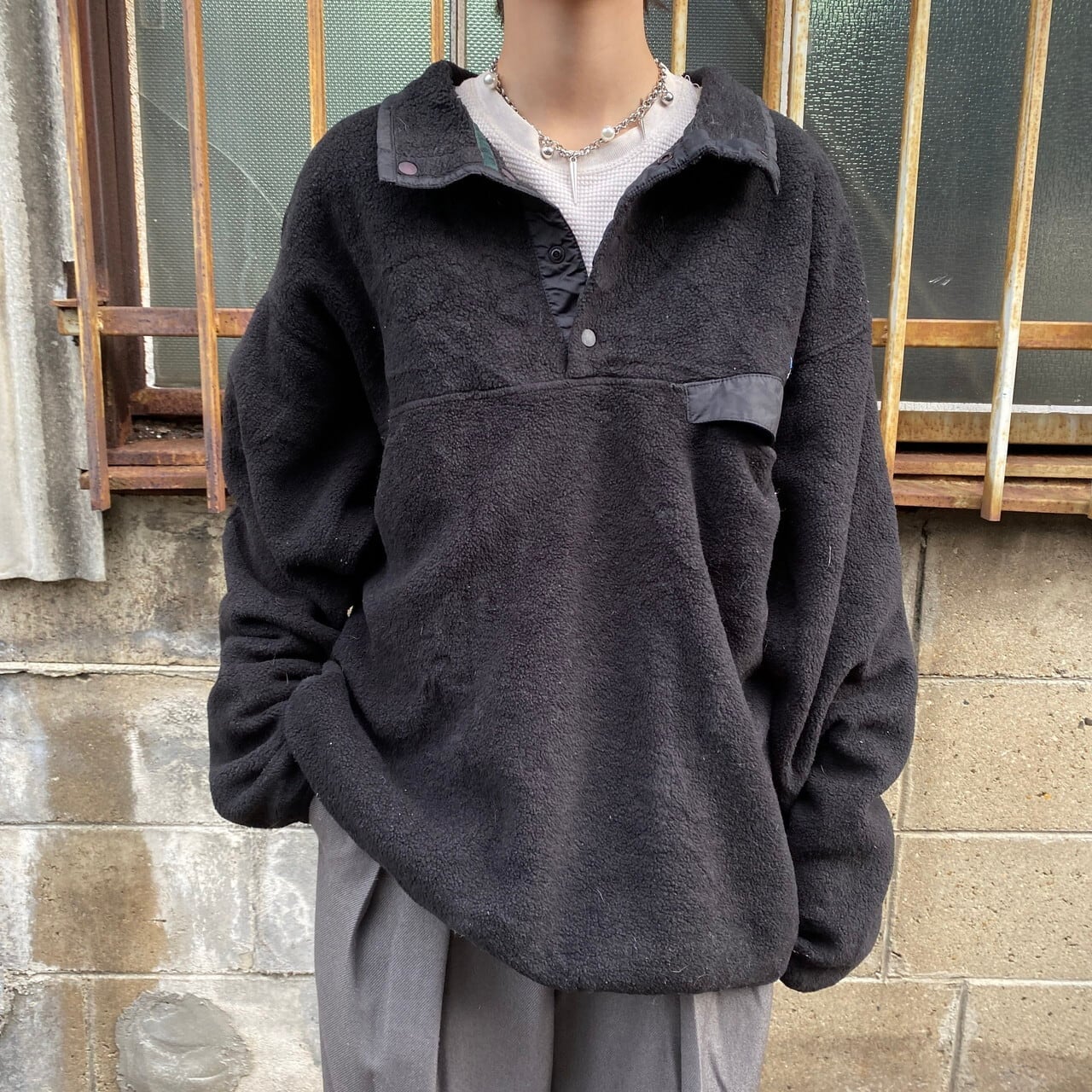 〈Ｌサイズ〉 patagonia パタゴニア フリース スナップＴ レッド