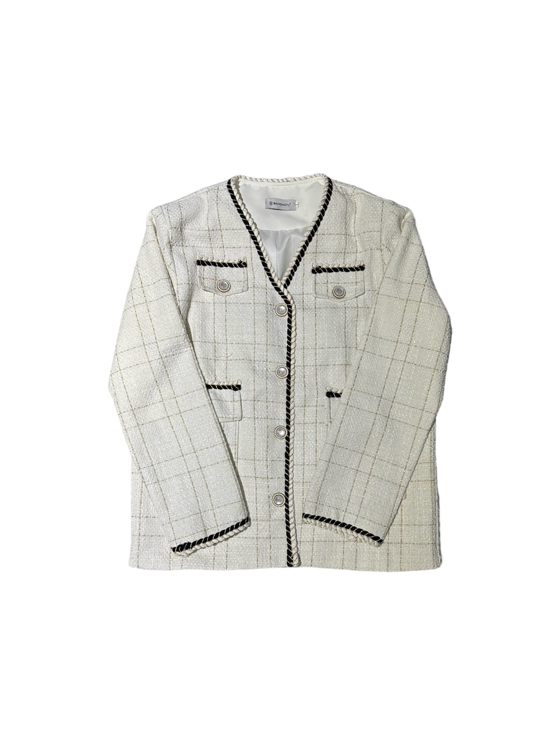 ALUDE SELECT】line frame tweed jacket(2color) | 【ALUDE ALUDE SELECT】line frame tweed jacket(2color) | 【ALUDE